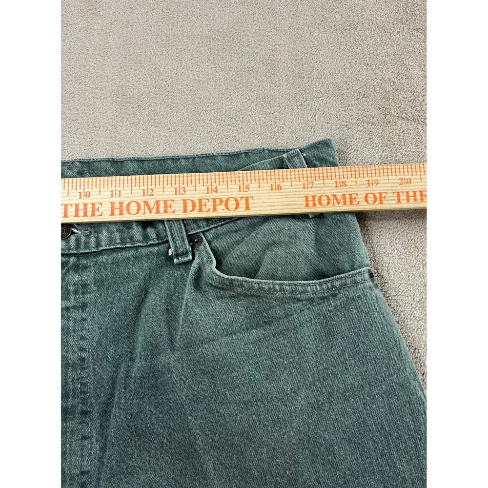 Vintage Levi's 550 Orange Tab Jeans Green W38 L32 Cotton‎ USA Flawed Stains